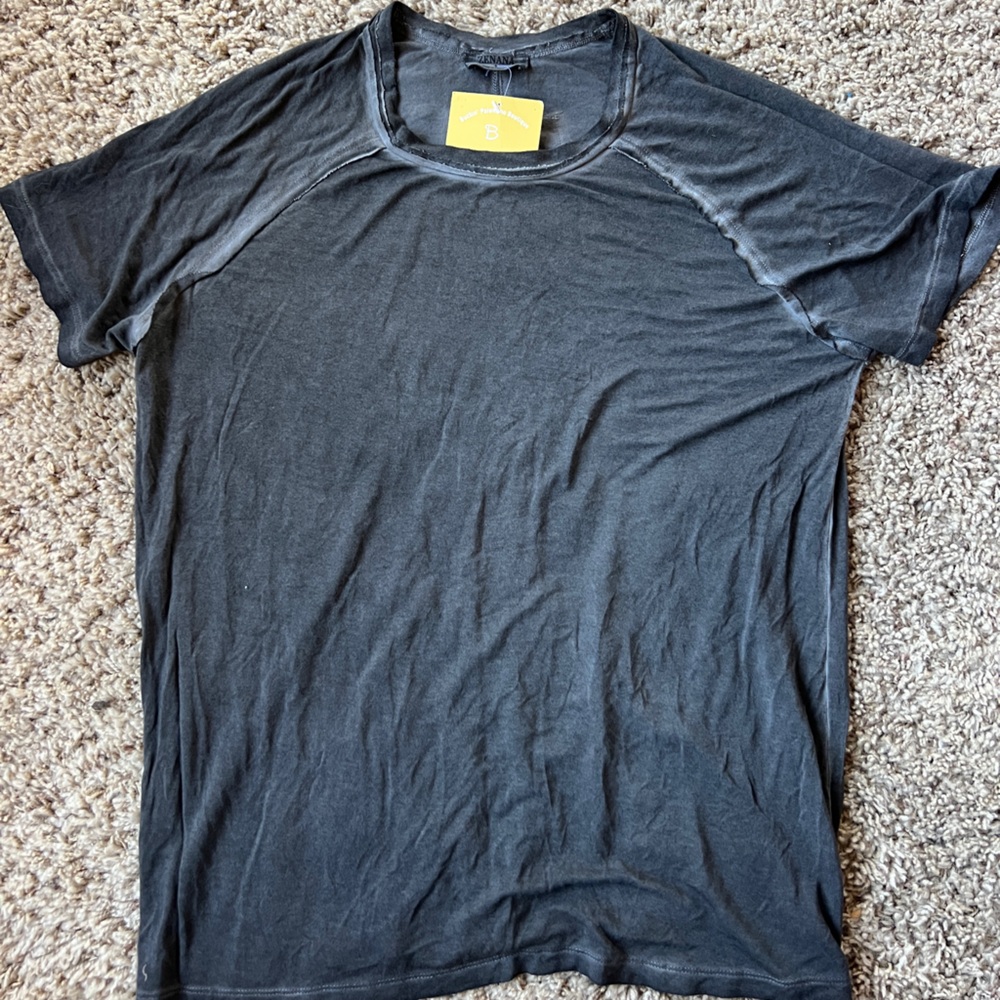 Worn look Black T-Shirt
